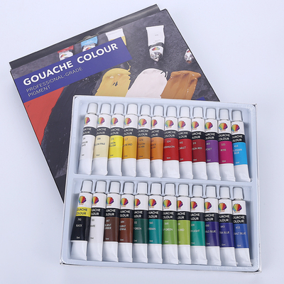 Gouache color 12ml*24colors with hanging hole