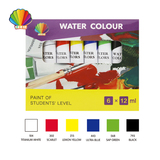 Students grade-Water color 12ml*6colors with window