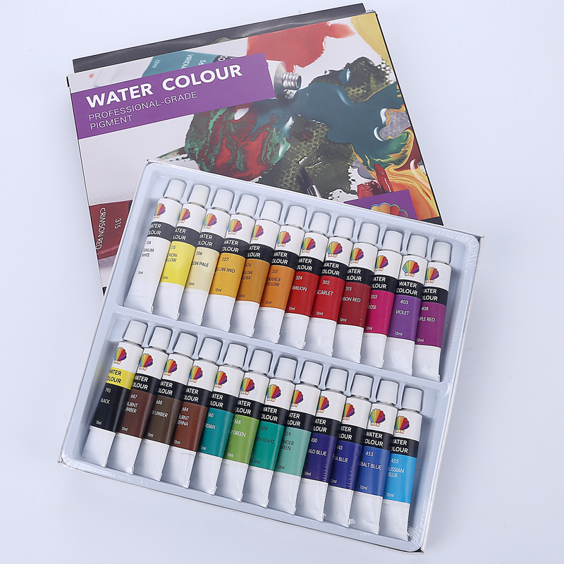 Water color 12ml*24colors with hanging hole