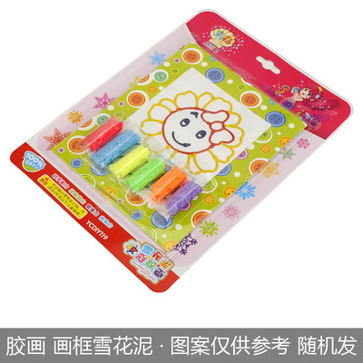 Snow clay window art