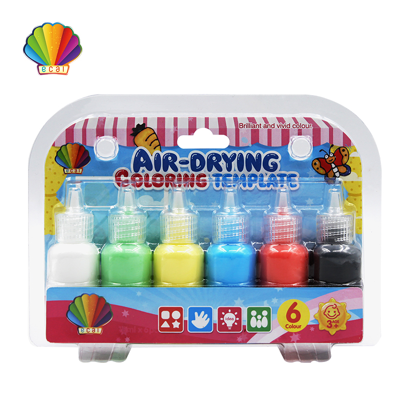 Air-drying coloring template